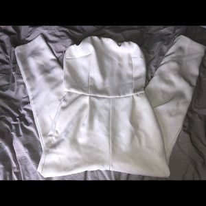 EXPRESS White strapless jumpsuit sz 4